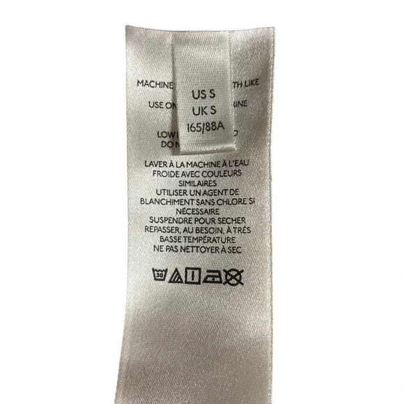 Anthropologie Maeve Jacquard Lace-Up Mini Dress Jumper Stripe Pink Size Small - Picture 13 of 15